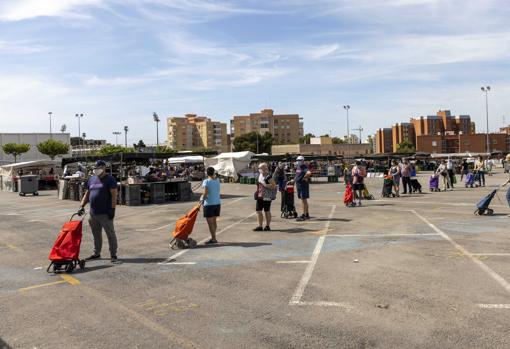 Vídeo: Alicante reabre sus mercadillos con colas y fuertes medidas de seguridad para la desescalada