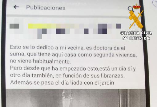 Investigado un vecino de El Espinar (Segovia) por pedir a una sanitaria que se vaya de su urbanización