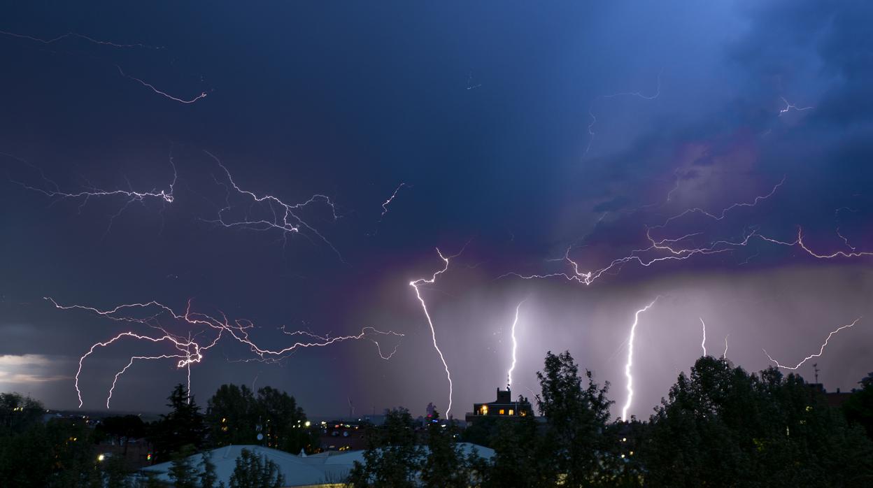 Tormenta sobre la capital vallisoletana