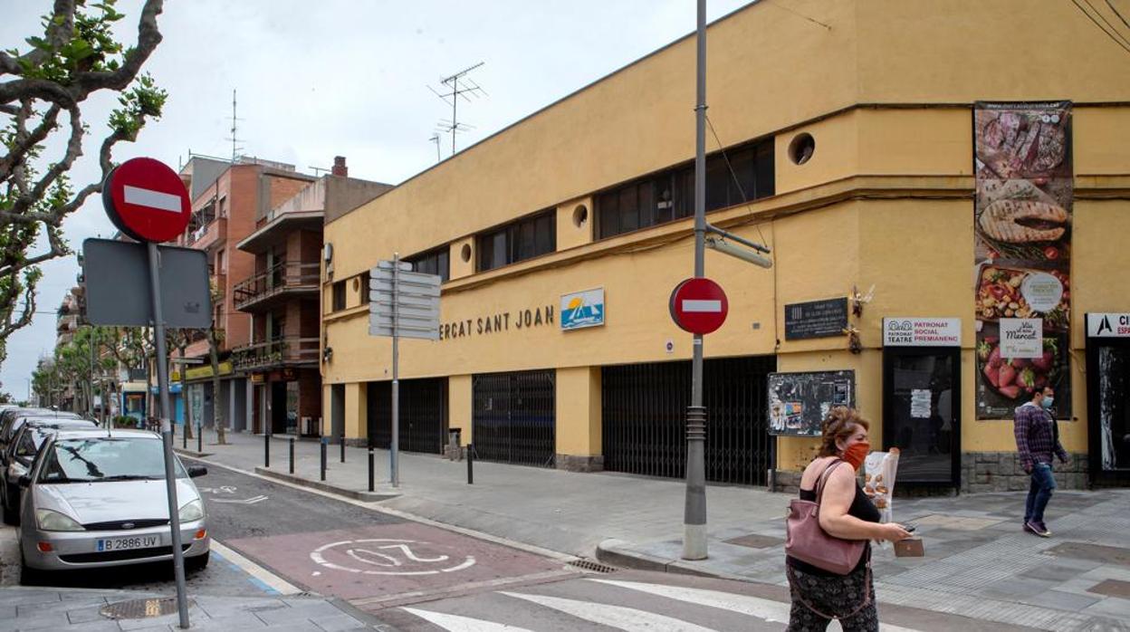 Calle Gran Vía en Premià de Mar donde el mosso fue víctima de la paliza