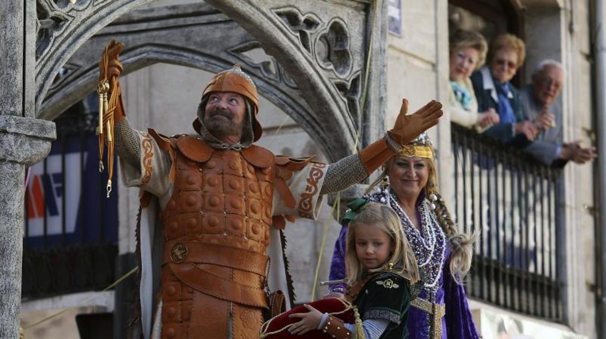 Un momento de la Entrada Cristiana en las fiestas de Alcoy, este año suspendidas por el coronavirus