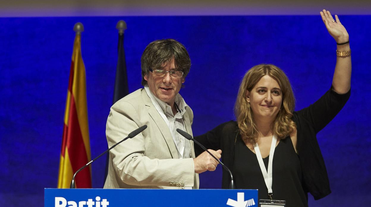 Marta Pascal y Carles Puigdemont, en una imagen de archivo