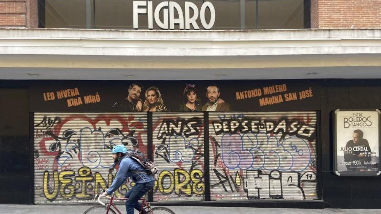 El teatro Fígaro de Madrid, cerrado por el estado de alarma