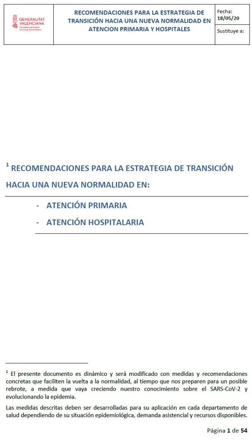 La Generalitat Valenciana pidió al Gobierno pasar de fase sin tener ni los protocolos sanitarios