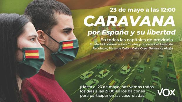 Vox protestará con seis caravanas de vehículos en Castilla-La Mancha contra el Gobierno de España