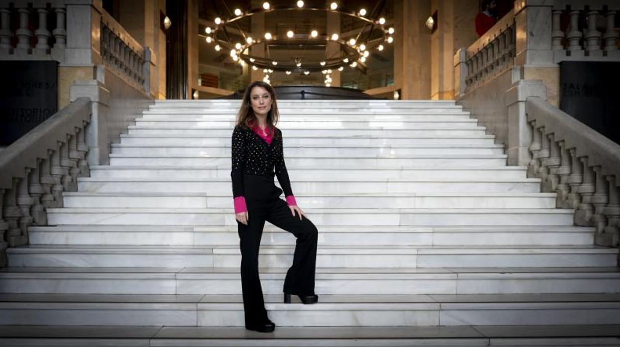 La delegada de Cultura, Turismo y Deporte del Ayuntamiento de Madrid, Andrea Levy, en el palacio de Cibeles