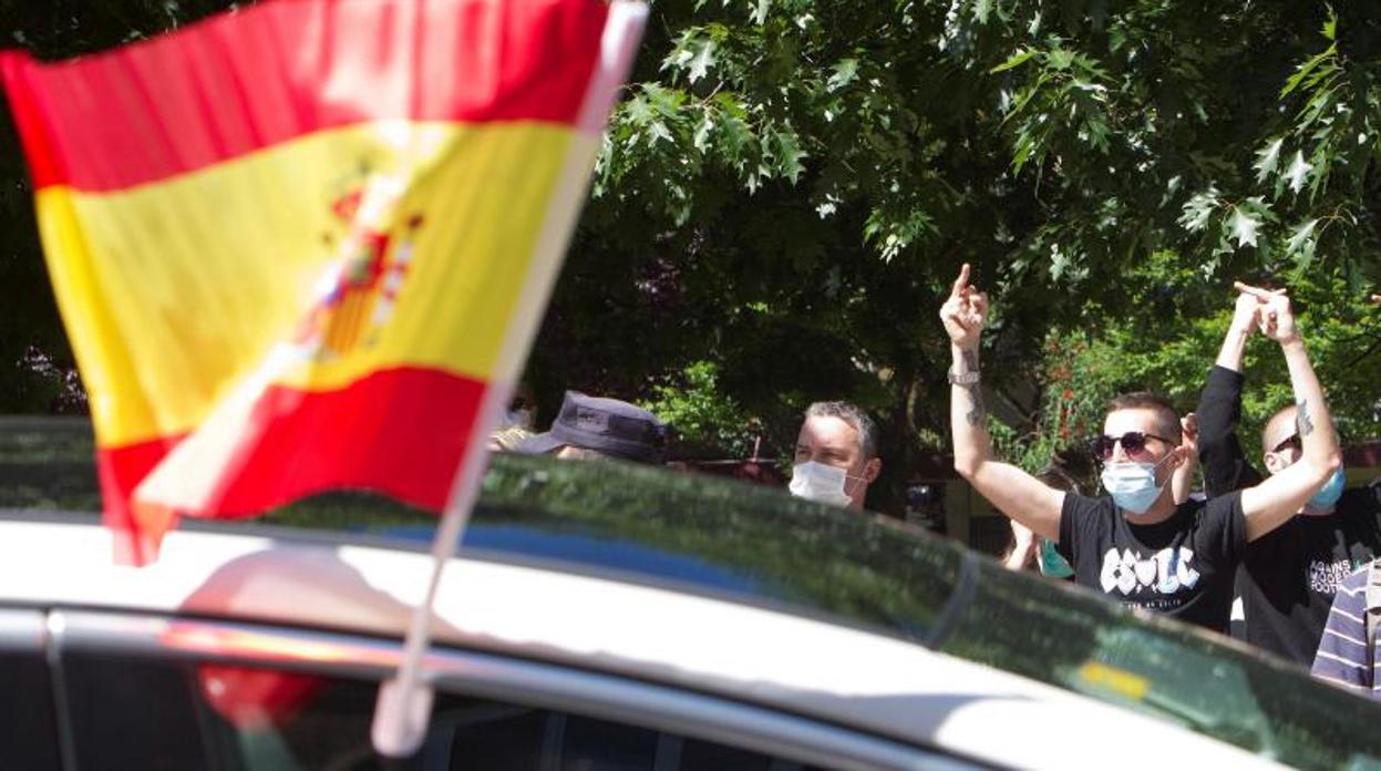 Manifestación convocada por Vox en el centro de Vigo