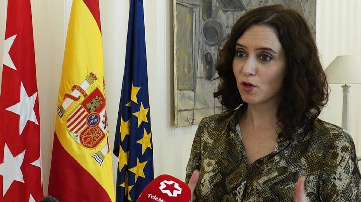 La presidenta Díaz Ayuso, tras la conferencia de presidentes de este domingo