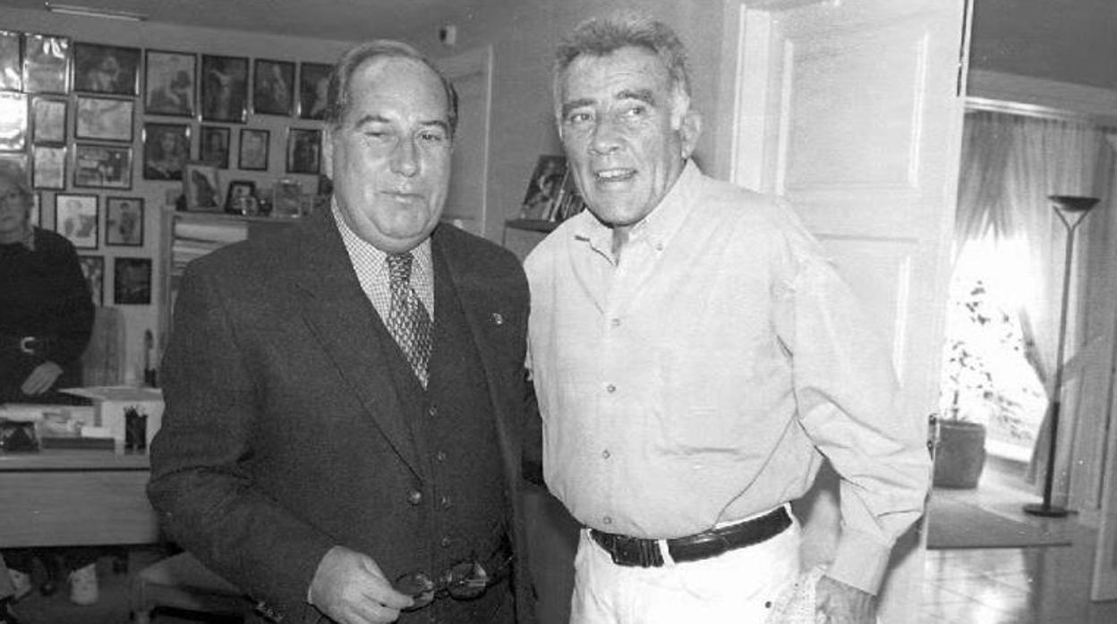 Luis de Castro junto al actor Fernando Guillén, en foto de archivo