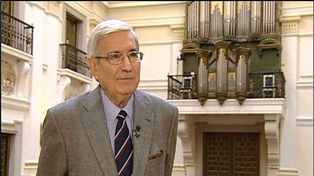 Antonio Bonet Correa, en la Academia de Bellas Artes de San Fernando