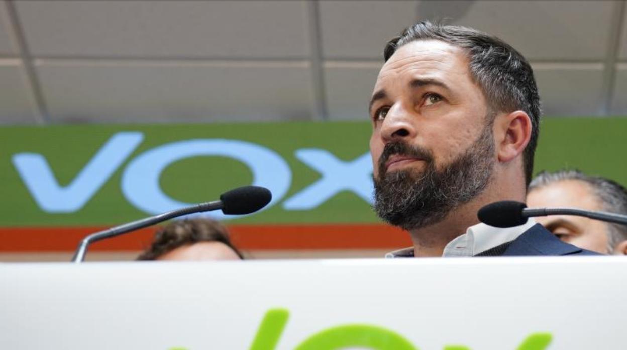 El presidente de Vox, Santiago Abascal