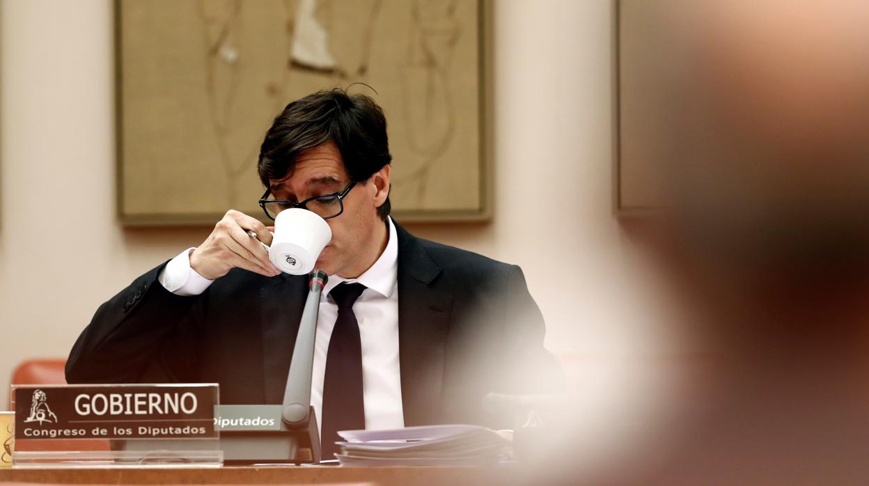 La consejera Verónica Casado, ayer durante la rueda de prensa