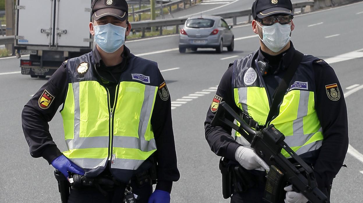 Imagen de archivo de la Policía Nacional durante el estado de alarma