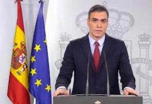 Comparecencia en la que Pedro Sánchez anunció el decreto del estado de alarma