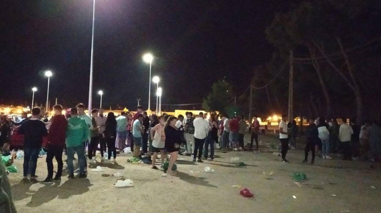 Recinto ferial de Tomelloso la madrugada de pasado