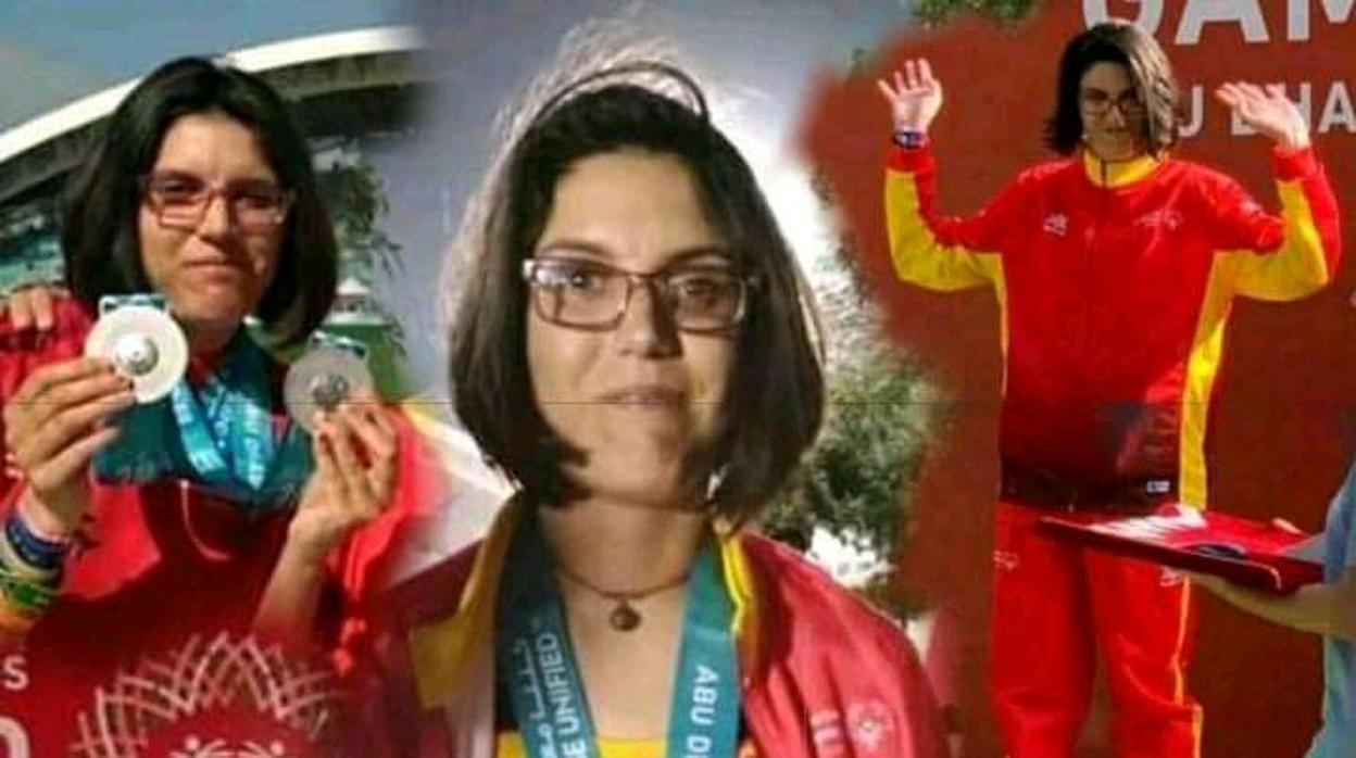 Sonia ganó dos medallas en Abu Dabi en marzo de 2019