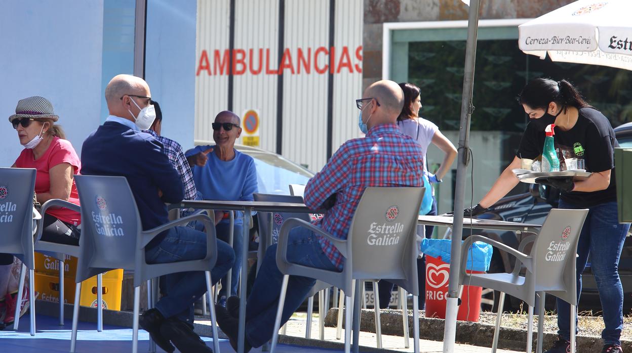 Una terraza en la ciudada de Ponferrada