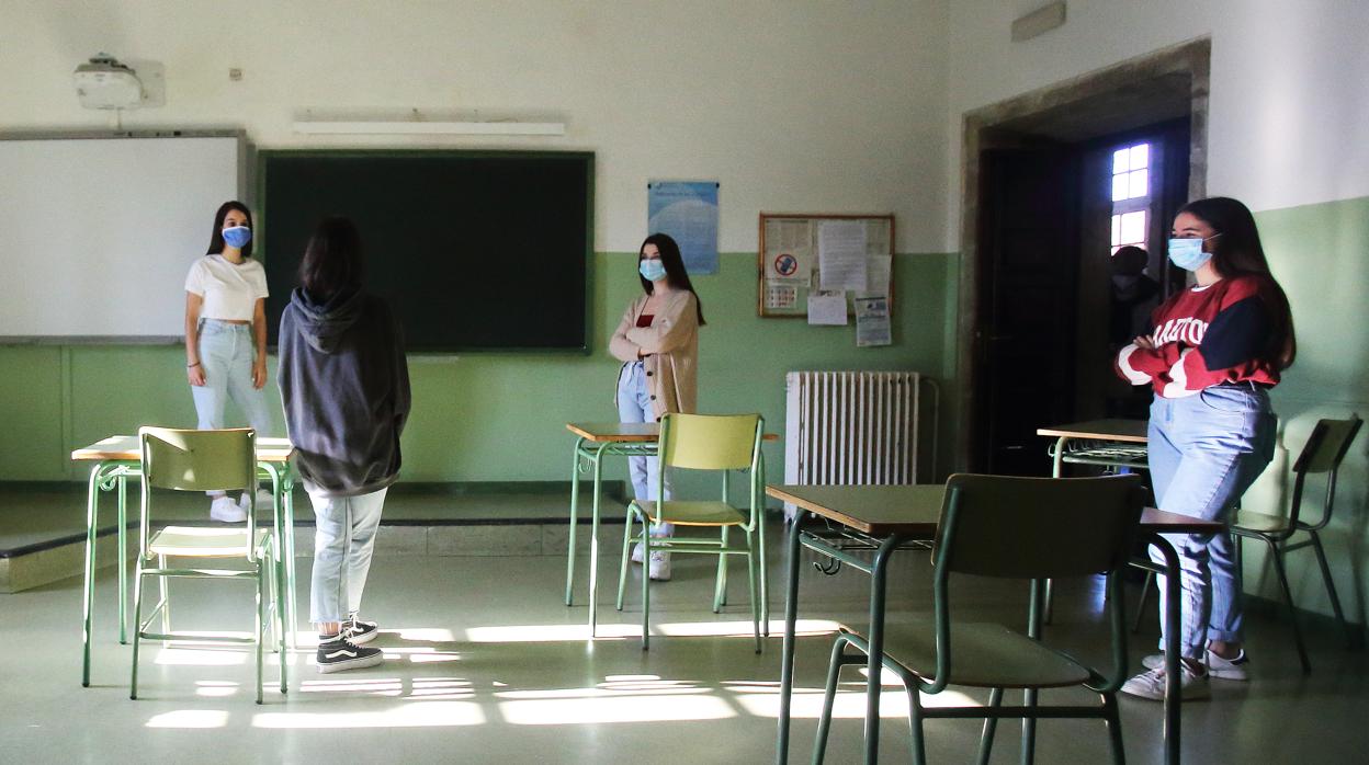 Los alumnos ocuparán un cuarto del aforo de cada aula