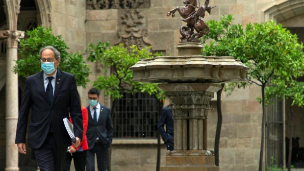 Torra reta a Puig y Armengol para que desobedezcan al Supremo y sigan utilizando exclusivamente el catalán