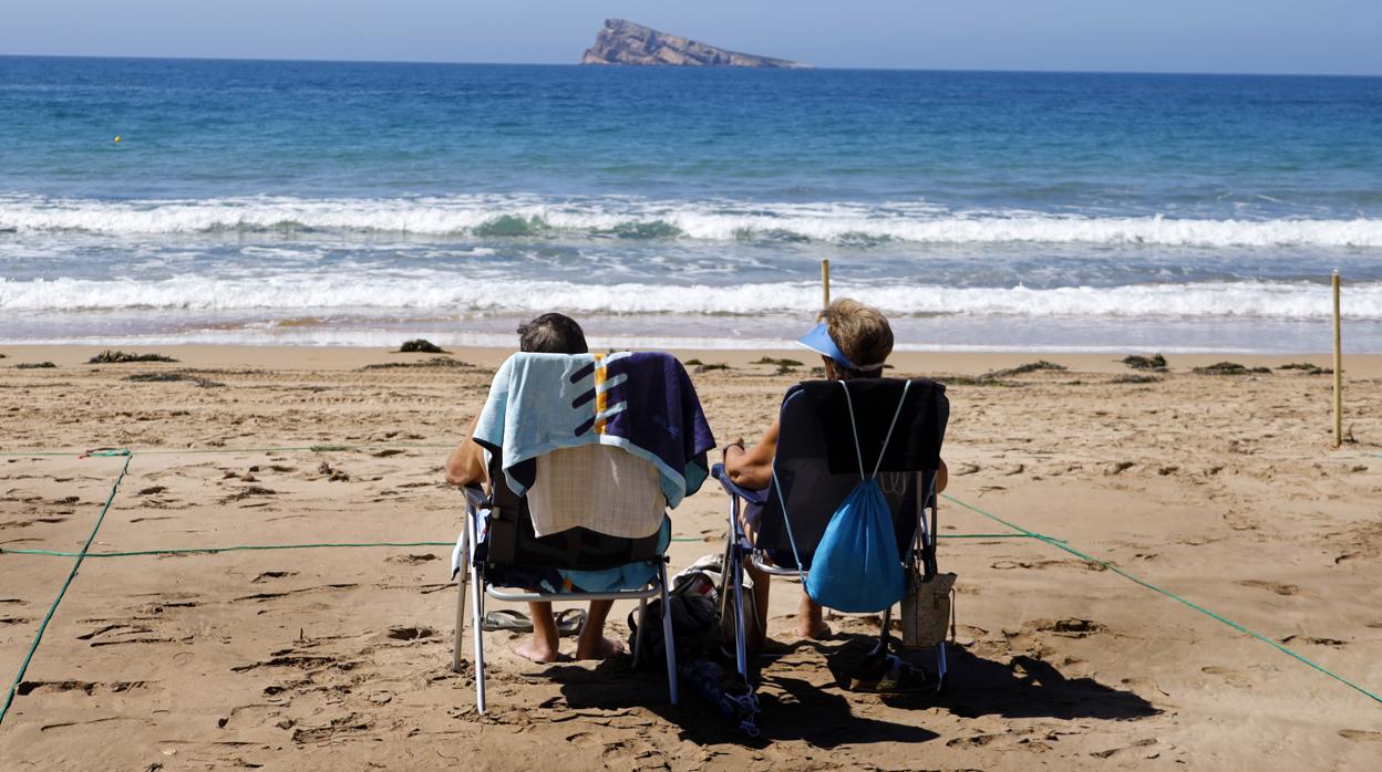 Imagen de la playa de Levante de Benidorm