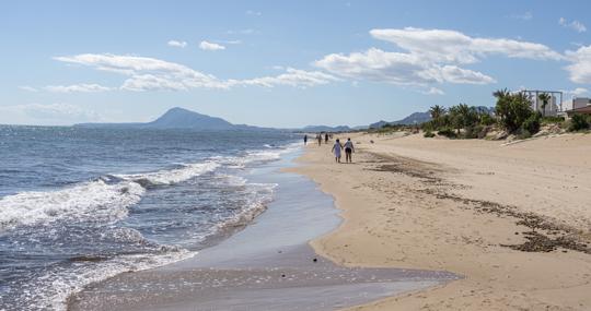 Imagen de la playa de Oliva