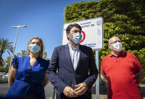 Mari Carmen Sánchez, Luis Barcala y José Ramón González