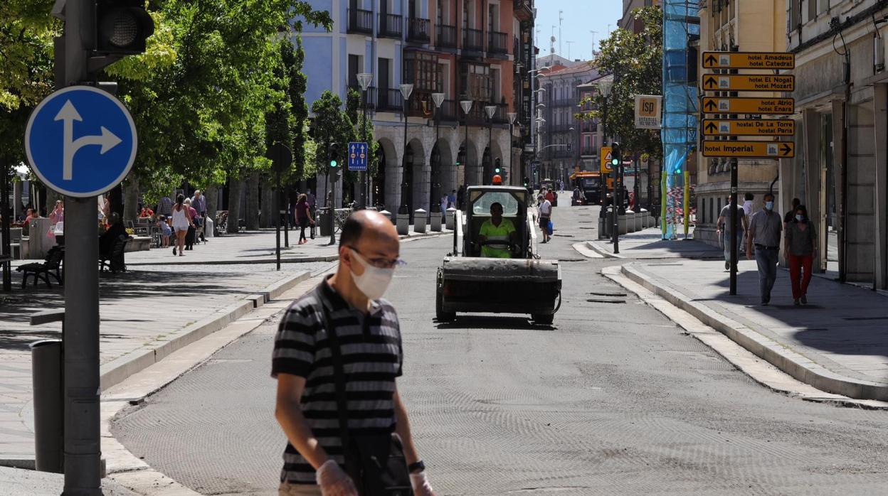 Primer día de la nueva normalidad en Valladolid