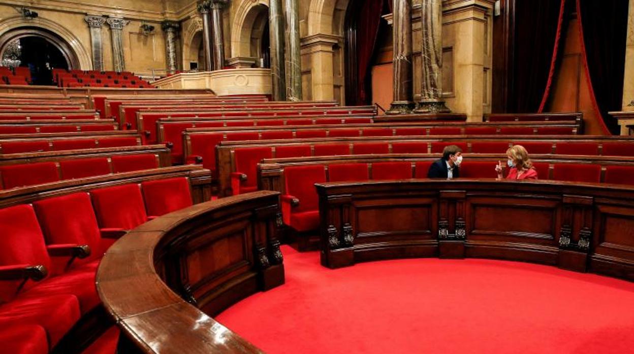 Pleno del Parlamento catalán la pasada semana