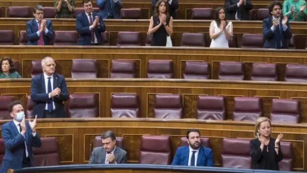 El Congreso homenajea a las víctimas de ETA con Bildu sentado en primera fila