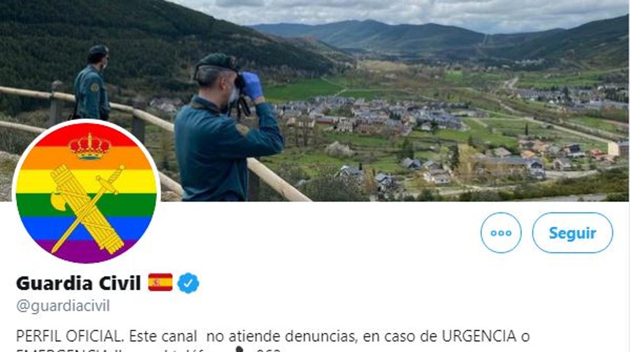 Perfil de Tiwtter de la Guardia Civil