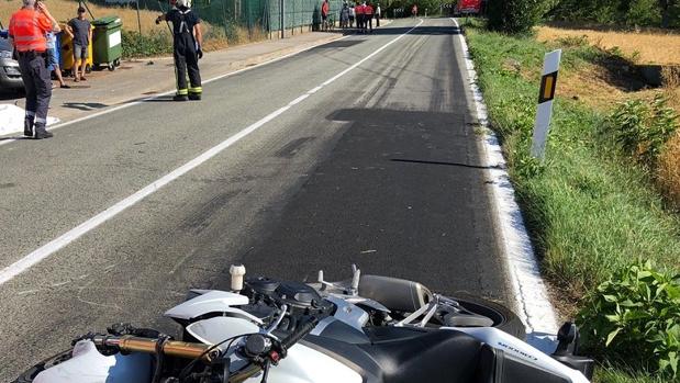 Fallece un motorista de 46 años en Aós