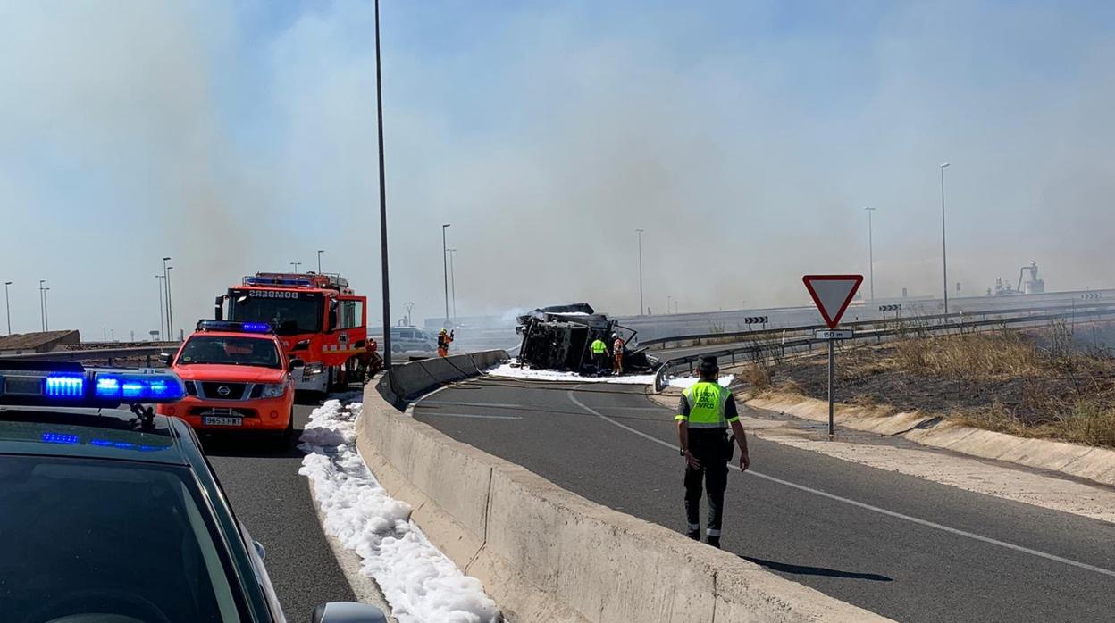 Imagen del rescate realizado por la Guardia Civil en Torrent (Valencia)