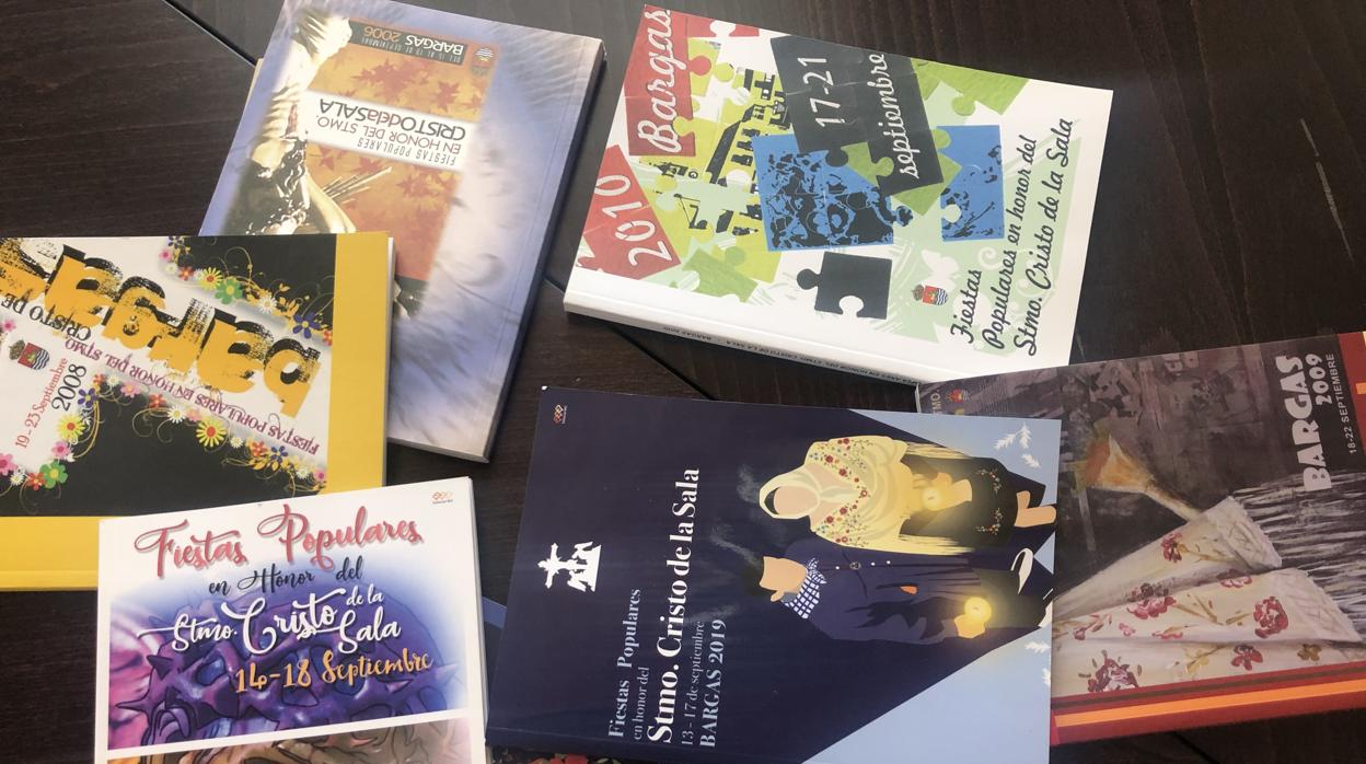Libros de las fiestas de Bargas de distintos años