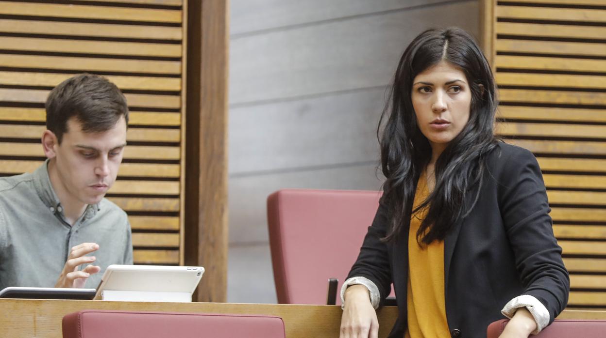 Naiara Davó, en las Cortes Valencianas en una imagen de archivo