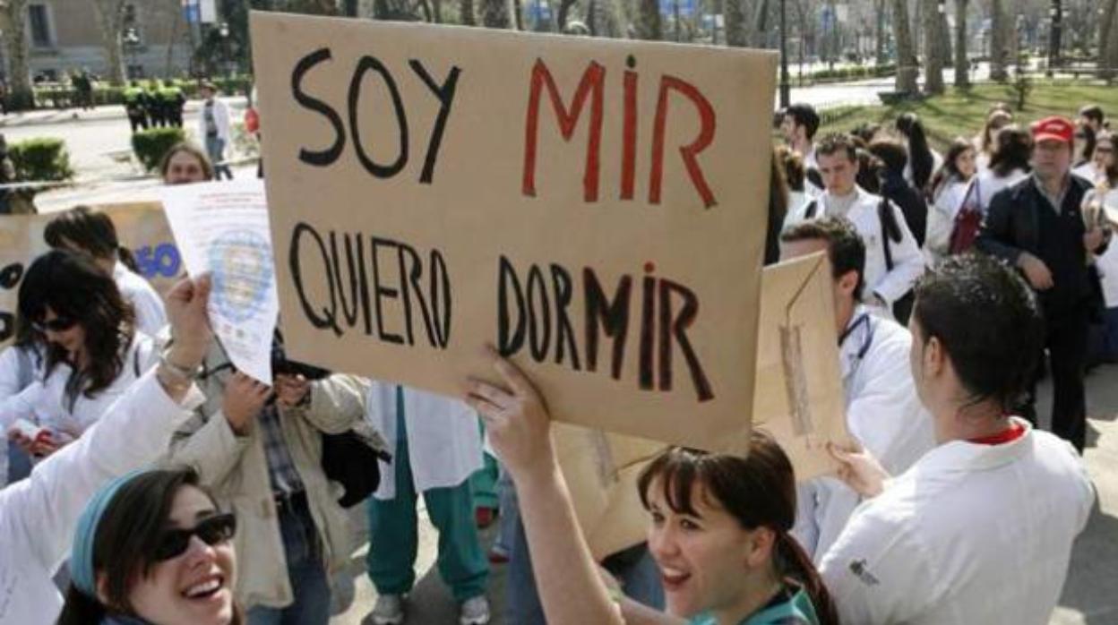 Una manifestación de residentes en Madrid