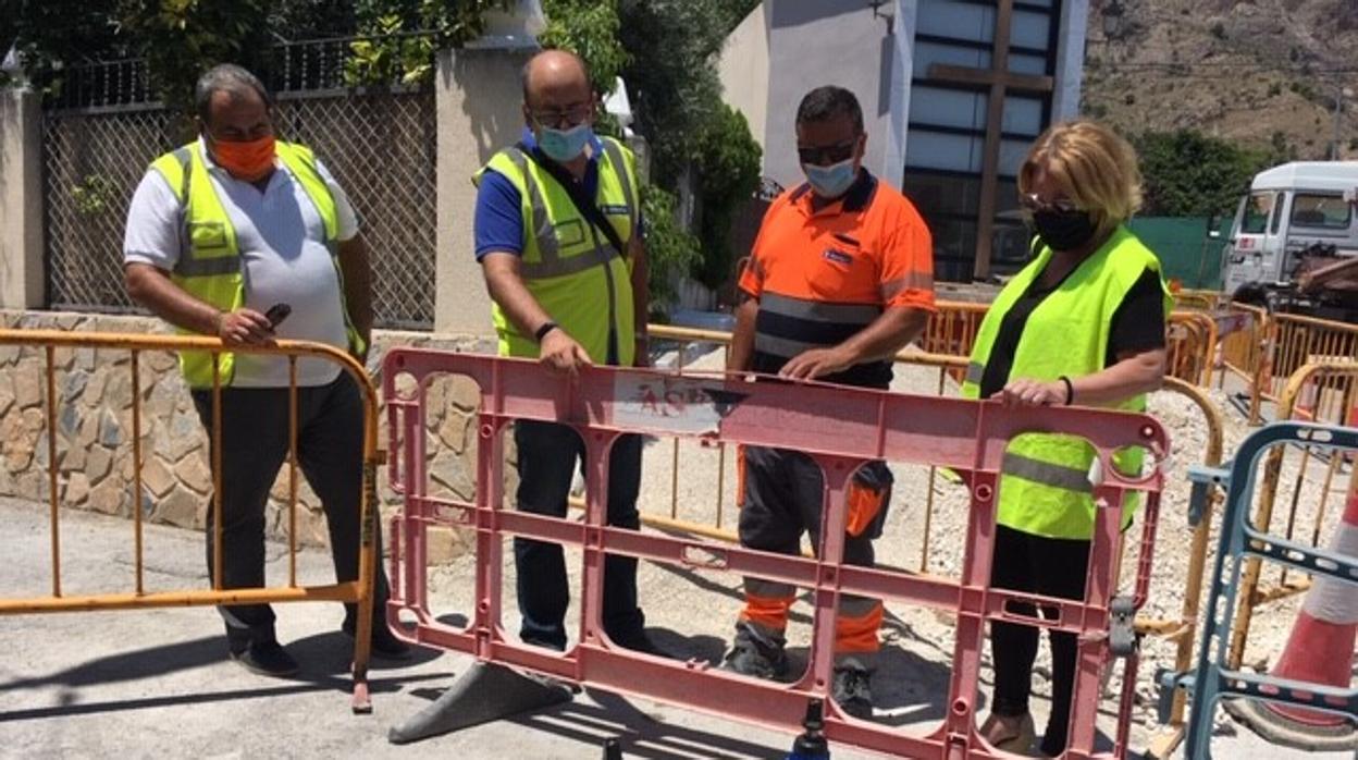 Imagen de los trabajos que se están realizando en Orihuela