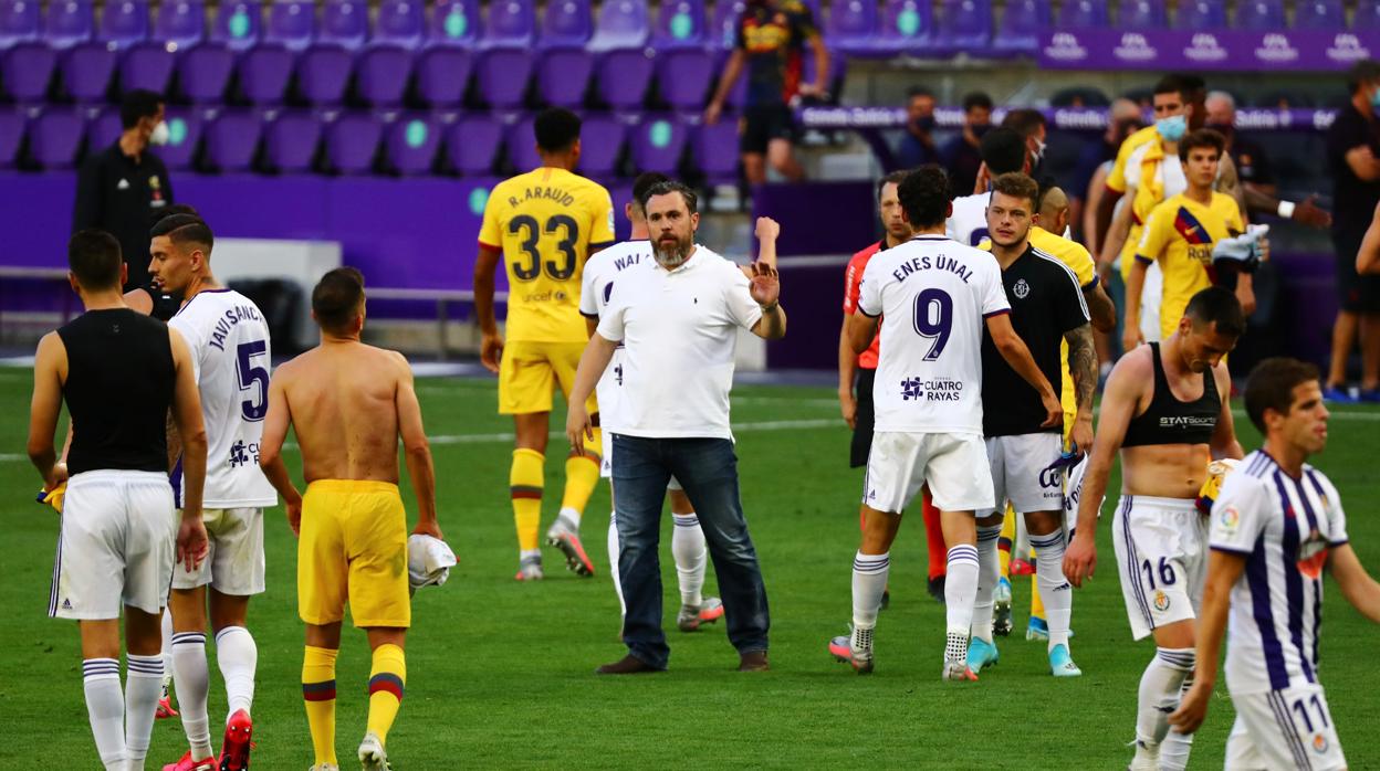 Sergio tras el último encuentro del Valladolid contra el Barcelona