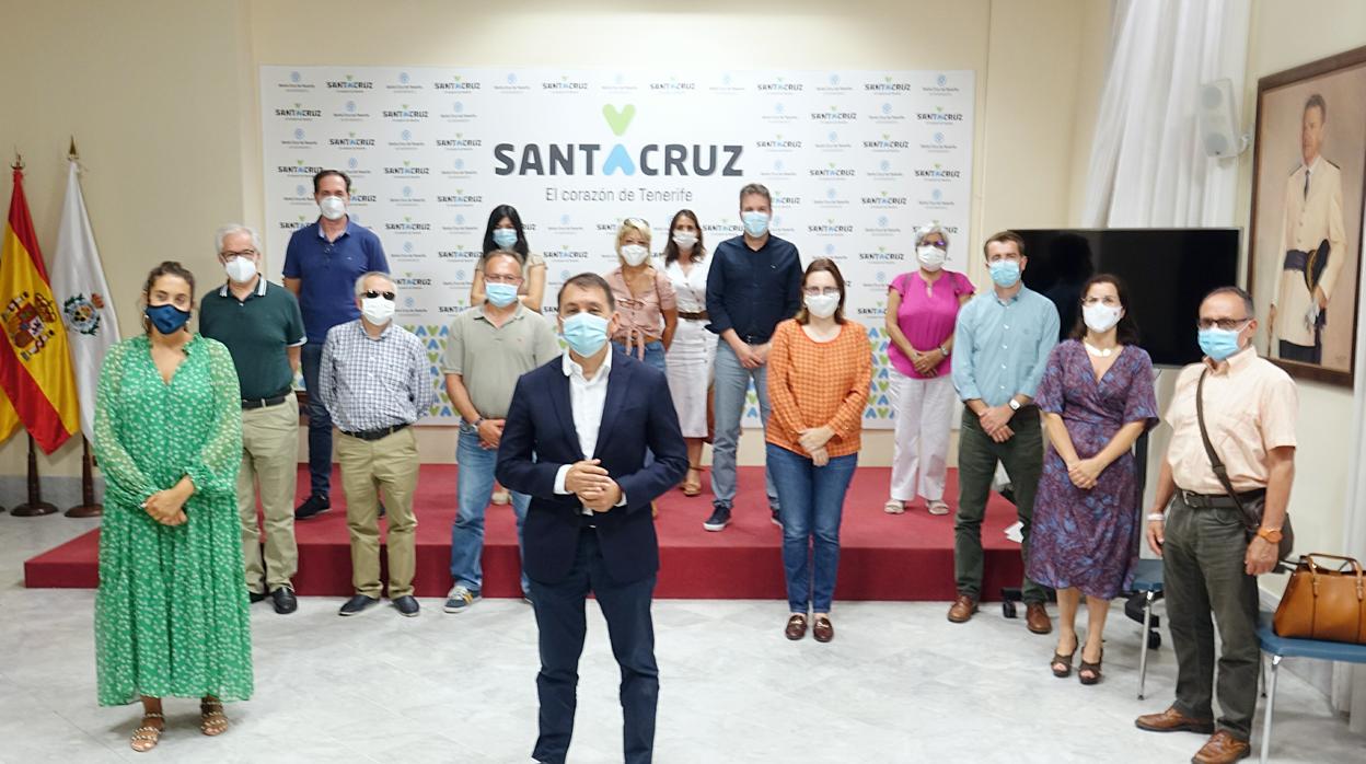 José Manuel Bermúdez en la reunión de ayer miércoles