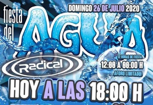 Cartel promocional de la Fiesta del Agua