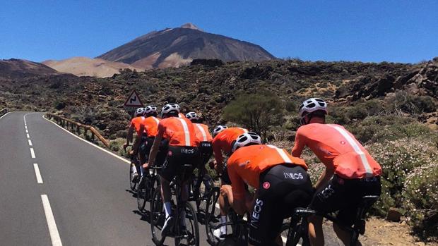 El Team Ineos prepara el Tour de Francia en Tenerife