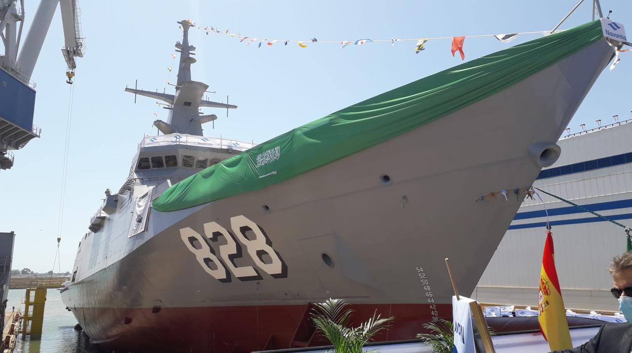 Navantia bota el primer buque de guerra para Arabia Saudí