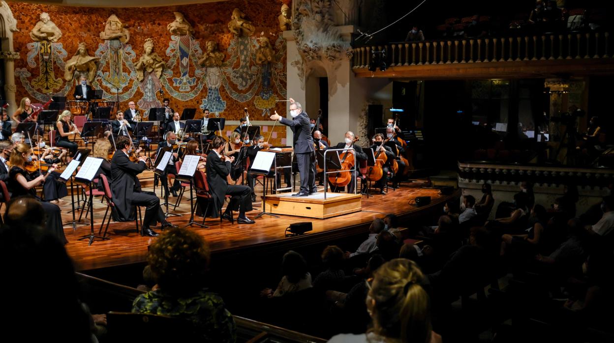 Un momento el concierto en el Palau de la Música