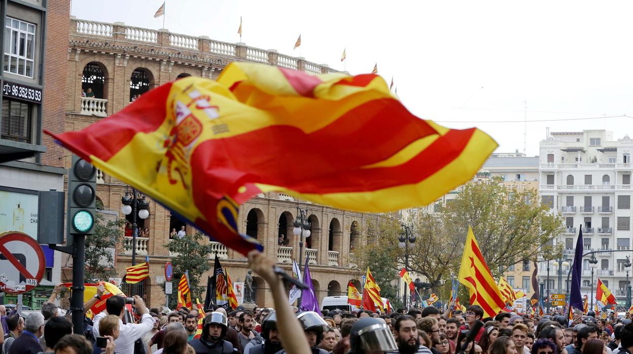 Imagen de archivo de una manifestación en Valencia