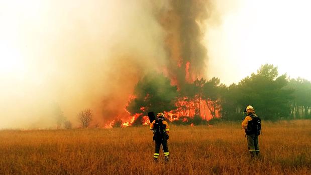 Castilla y León, en alarma por riesgo de incendios forestales el 30 y 31 de julio y en alerta el 1 de agosto