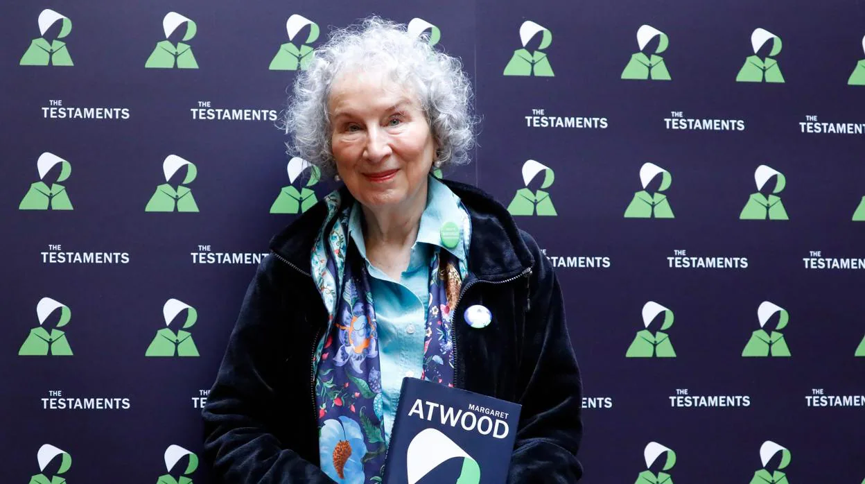 Margaret Atwood, durante la presentación de «Los testamentos»