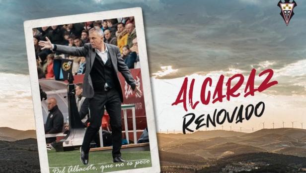 El Albacete renueva a Lucas Alcaraz una temporada