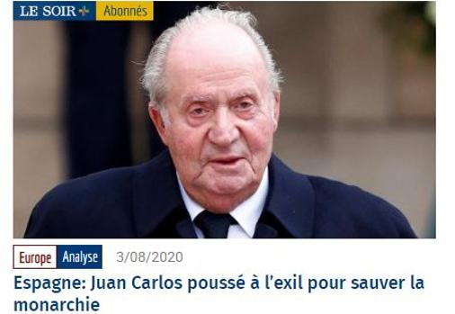 La prensa mundial califica de exilio la marcha de España del Rey Don Juan Carlos