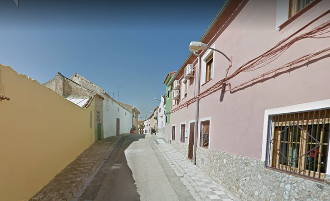 Calle de la localidad de Corral-Rubio (Albacete) donde ha aparecido muerta la mujer de 83 años