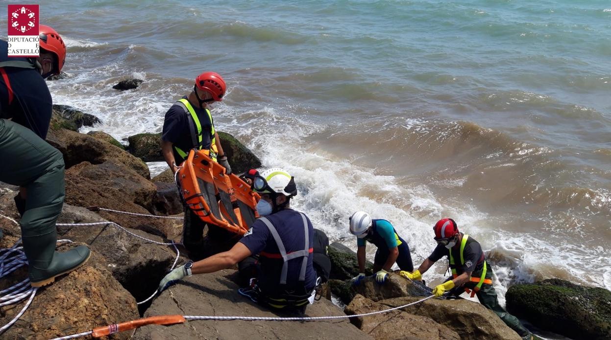 Imagen de los trabajos de rescate