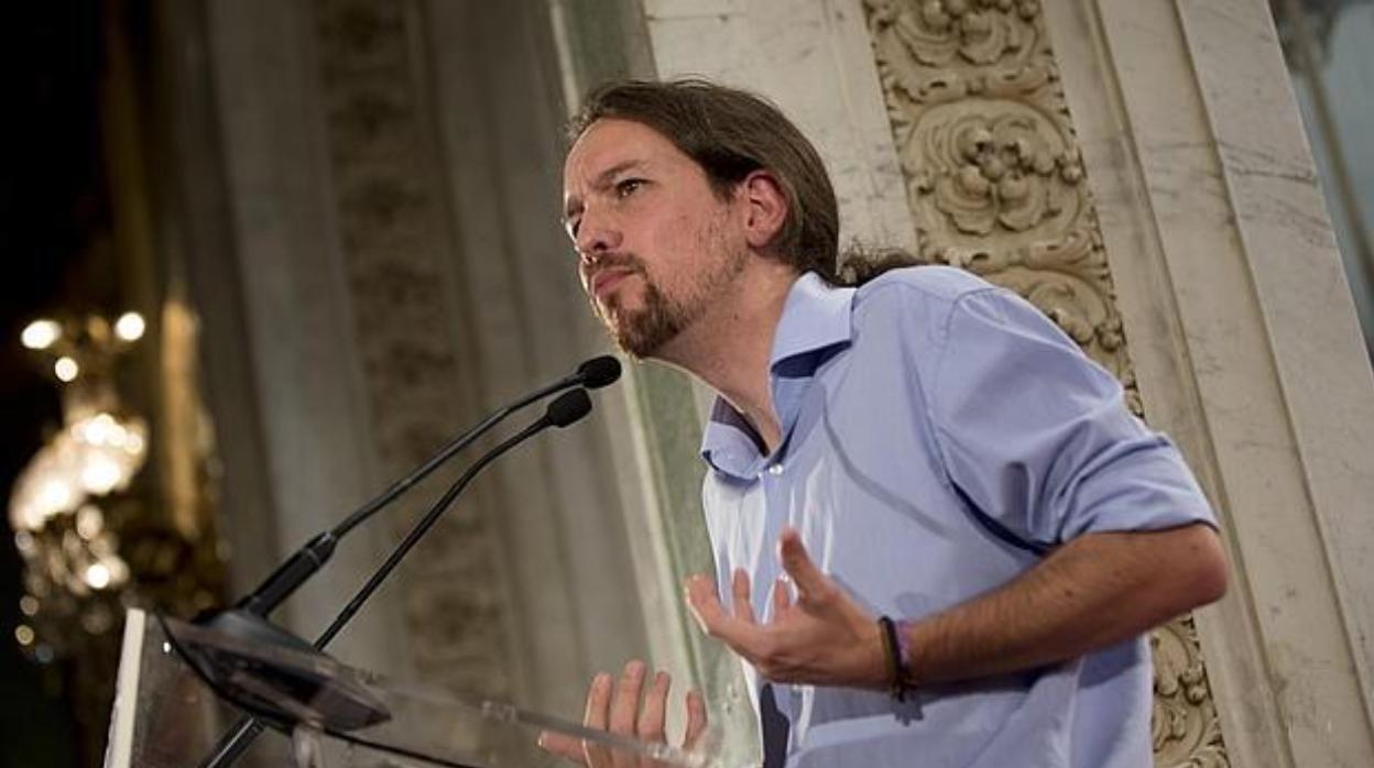 El líder de Podemos, Pablo Iglesias